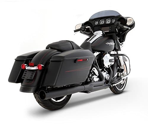 Rinehart Racing 2009-2016 Touring 2-into-1 System Black with Black End Cap