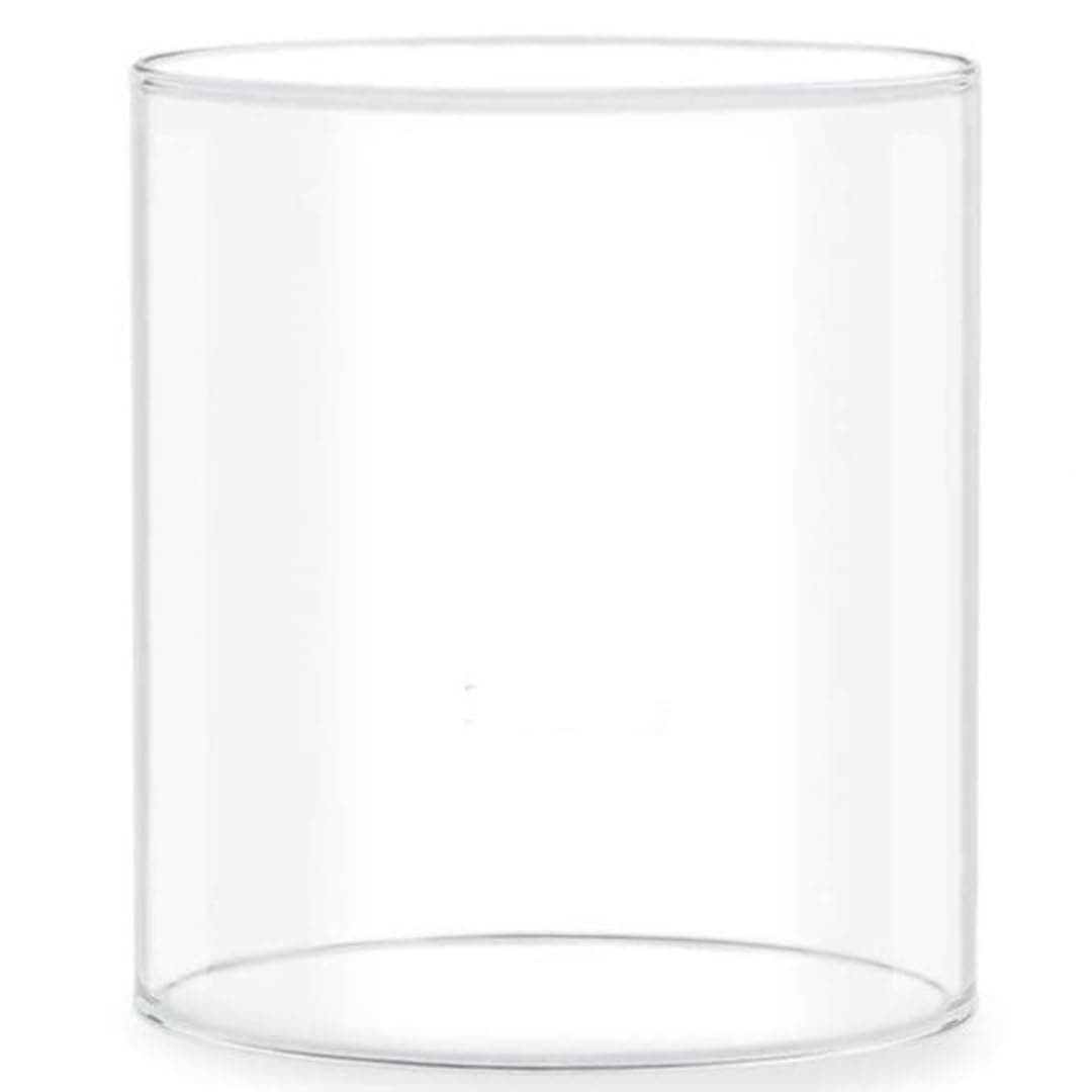 Ein Sof Large Size Borosilicate Glass Cover for Akhand Diyas - Akhand Jyoti Wind Protector, Tealight & Led tealights, 5.5 inches Height, 4.2 inches Width