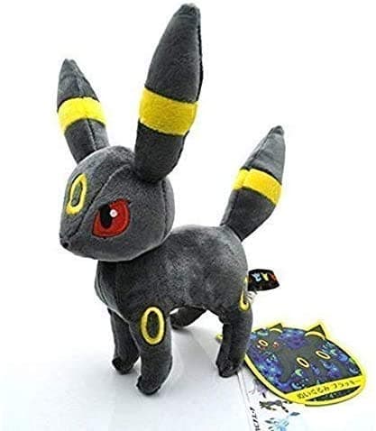 Eevee Evolution Umbreon Anime Animals Plush Plushies Stuffed Doll 8"