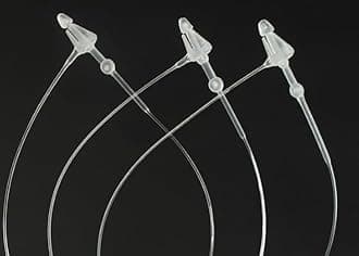 7 Inch 3000 Pcs Plastic Fasteners Hang Tags Clear Snap Lock Pins Security Loop Price Tag Pins Safety Ring Ties for Retail Store Clothing Accessory (7" 3000pcs, Clear)