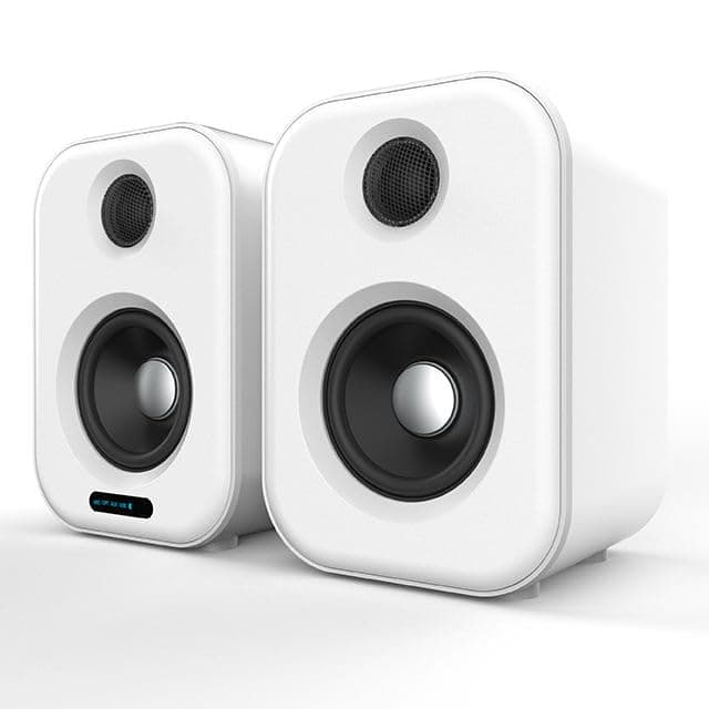 Universal Floor Speaker Stand - Shock Absorbing MDF Design for Use with Klipsch, Polk, JBL and Other Bookshelf Speakers or Studio Monitors - Includes Sound Iso Pads and Rug Spikes