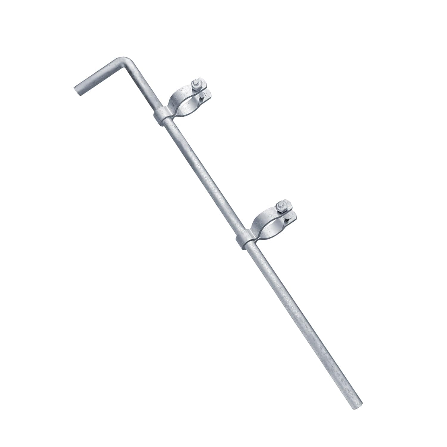 1-3/8" × 32" Gate Drop Rod, Galvanized Steel Gate Cane Bolt for Chain Link Fence, with 2pcs 1-3/8" Female gate Frame Hinge.