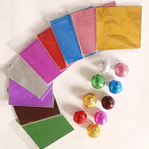 Mount Assorted Colour Foil Wrappers for Chocolate, 9.5 x 9.5 cm, 300 Pieces