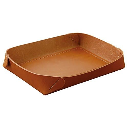 makeU # 4 Leather Tray Leather tray camel