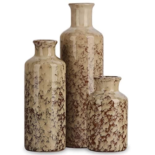 QIANLING 3Pcs Ceramic Vases (Vase-B)