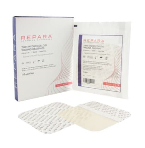 REPARA Thin Hydrocolloid Wound Dressing 6" x 6" (Box of 10), # 879