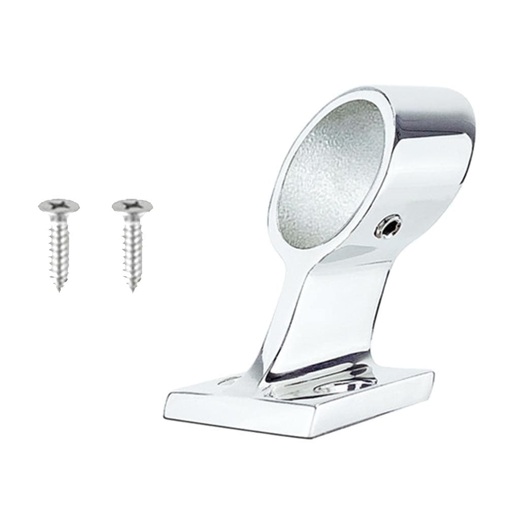 ELBME 60 Degree Left End Stanchion Seat Marine Hand Rail Fitting 1 for Sailboat"