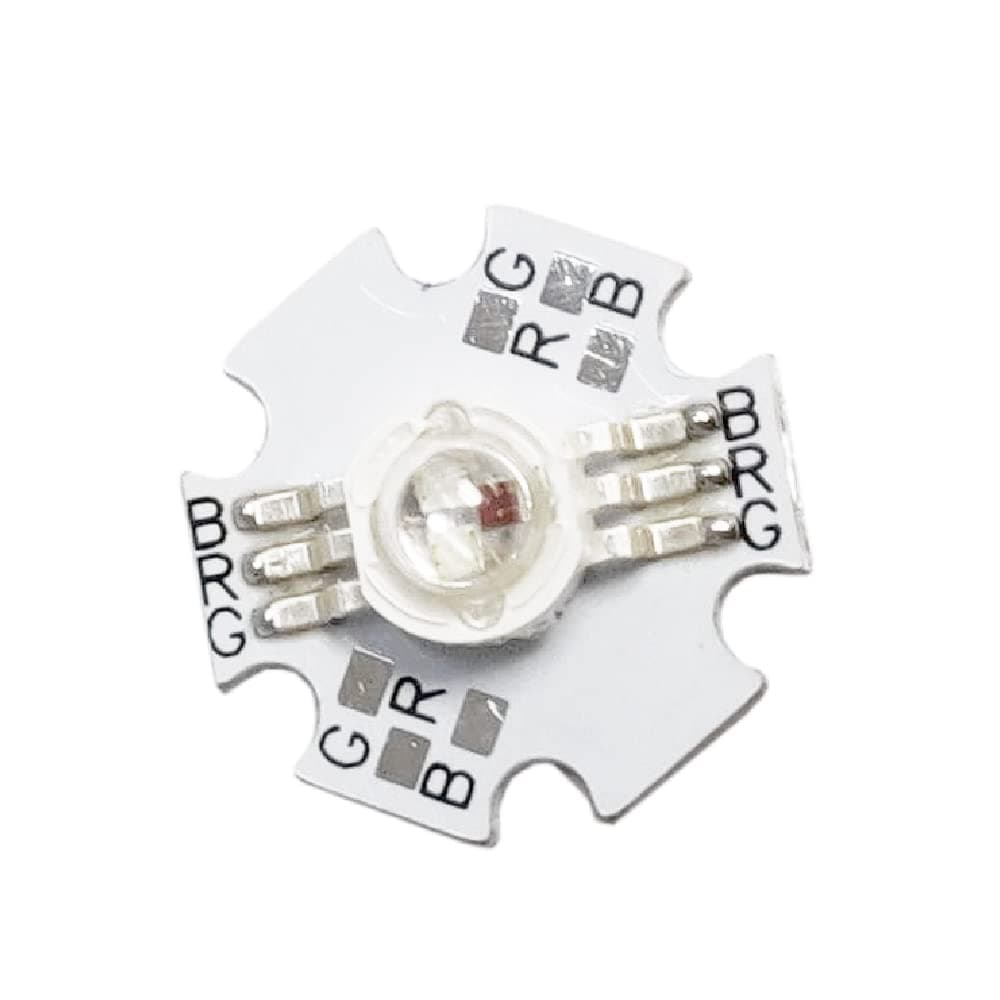 High Power LED 3W DC 2.4-3.8V Input / 700mA Output LED Chip Dimmable Led Light with Heatsink Aluminum Base Lamp Beads Ultra Bright Star Component Chip (RGB, 1, Count)