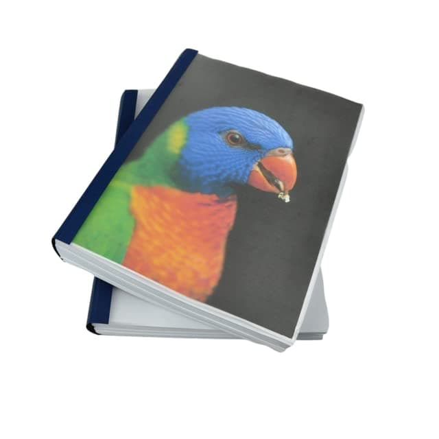 Clear Linen Wrap-Around Thermal Binding Report Covers - 1/8 inch Spine, Letter Size, Navy, Portrait - Qty 90 (CB575201)