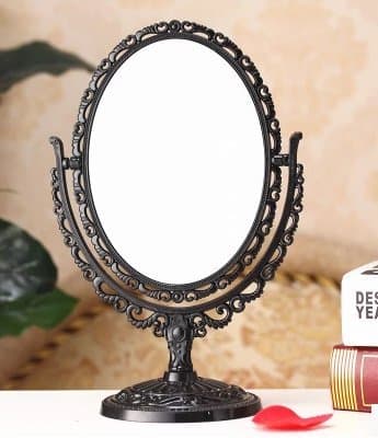 The new desktop makeup mirror double-sided vanity mirror queen size fashion European style mirror portable Princess mirror