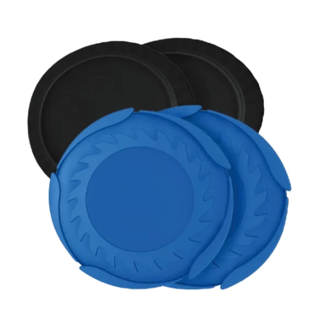 Strength Slides with Booties - Enhance Core & Glute Workouts, Compact Core Sliders for Home Gym Ab Exercise Equipment, Full-Body Workout Accessories, 2 Strength Slides + 2 Booties