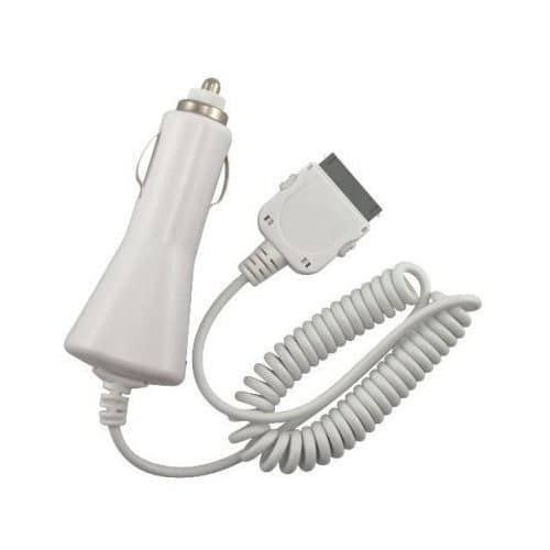 Rapidfit Car Charger for Apple iPhone 4, iPhone 3, iPhone 3G and iPhone 3GS (Works for Most iPods)(Charger exactly as pictured in retail package)