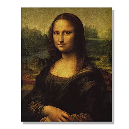 Mona Lisa Leonardo Da Vinci Canvas Prints Artwork Wall Art Poster for Home Office Living Room Decorations 8 x 10 inch