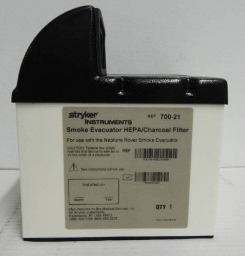 Stryker Smoke Evacuator HEPA/ Charcoal Filter REF 700-21