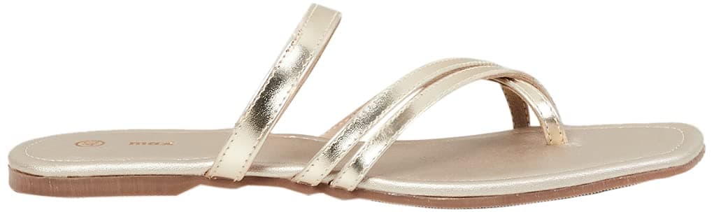 MaxWomen's Sheen Slip-on Flat Sandals