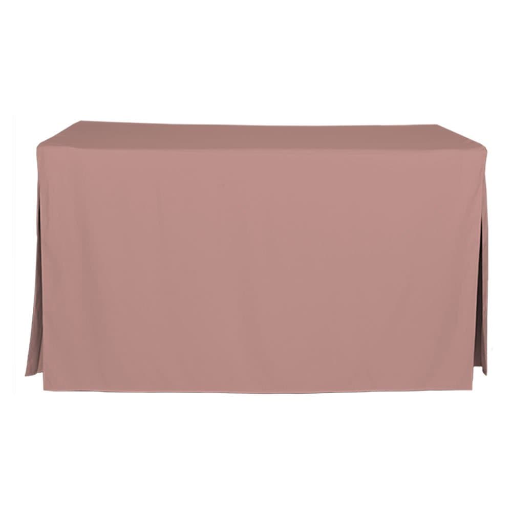 5-Foot Tablecloth, Fitted Folding Table Cover, Tablevogue, Rose