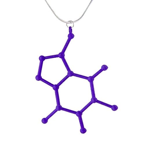 Mixee Labs 'Create Your Own' 3D Printed Molecule Necklace, Laser Sintered Plastic, Medium