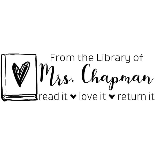 Custom Self-Inking Stamps | 49 Fun Phrases & Designs | Grading Made Easy | Classroom, Library & Book Stamps (Large) by The Library of Books