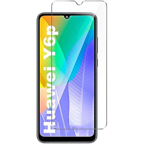 Muzz Huawei Y6p Screen Protector 9H Hardness Anti-Scratch Tempered Glass Screen Protector,Bubble Free Tempered Glass Protective Film for Huawei Y6pClear