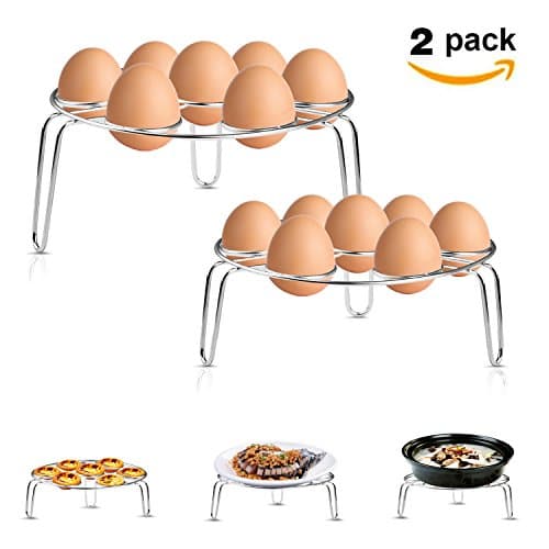 Egg Rack, Egg Steamer Rack for Instant Pot Accessories, Artbest Steamer Rack Fits Instant Pot 5/6/8 Qt Pressure Cooker - 2 Pack Stainless Steel Multipurpose