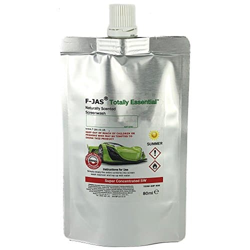 Naturally Scented Windshield Washer Fluid (2.7 Fl oz Pouch Summer Super Concentrated, Star Anise)