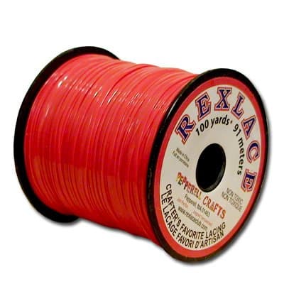 Springfield Leather Company's Rexlace Red Plastic Lace