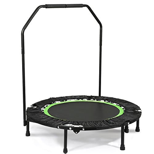 ANCHEER Foldable 40" Mini Trampoline Rebounder, Max Load 300lbs Rebounder Trampoline Exercise Fitness Trampoline for Indoor/Garden/Workout Cardio