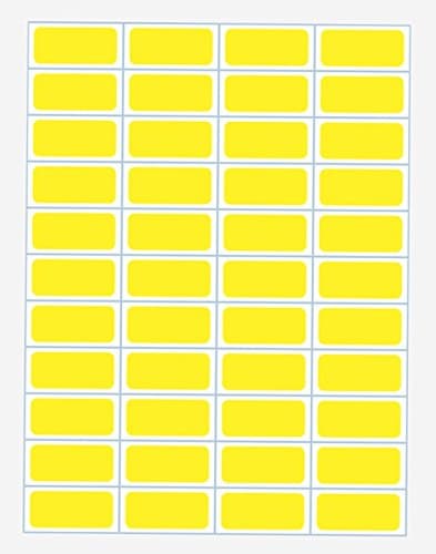 MedValue Laser Printer Piggyback Label, 11" x 8-1/2", Yellow - 5500 Label Per Box