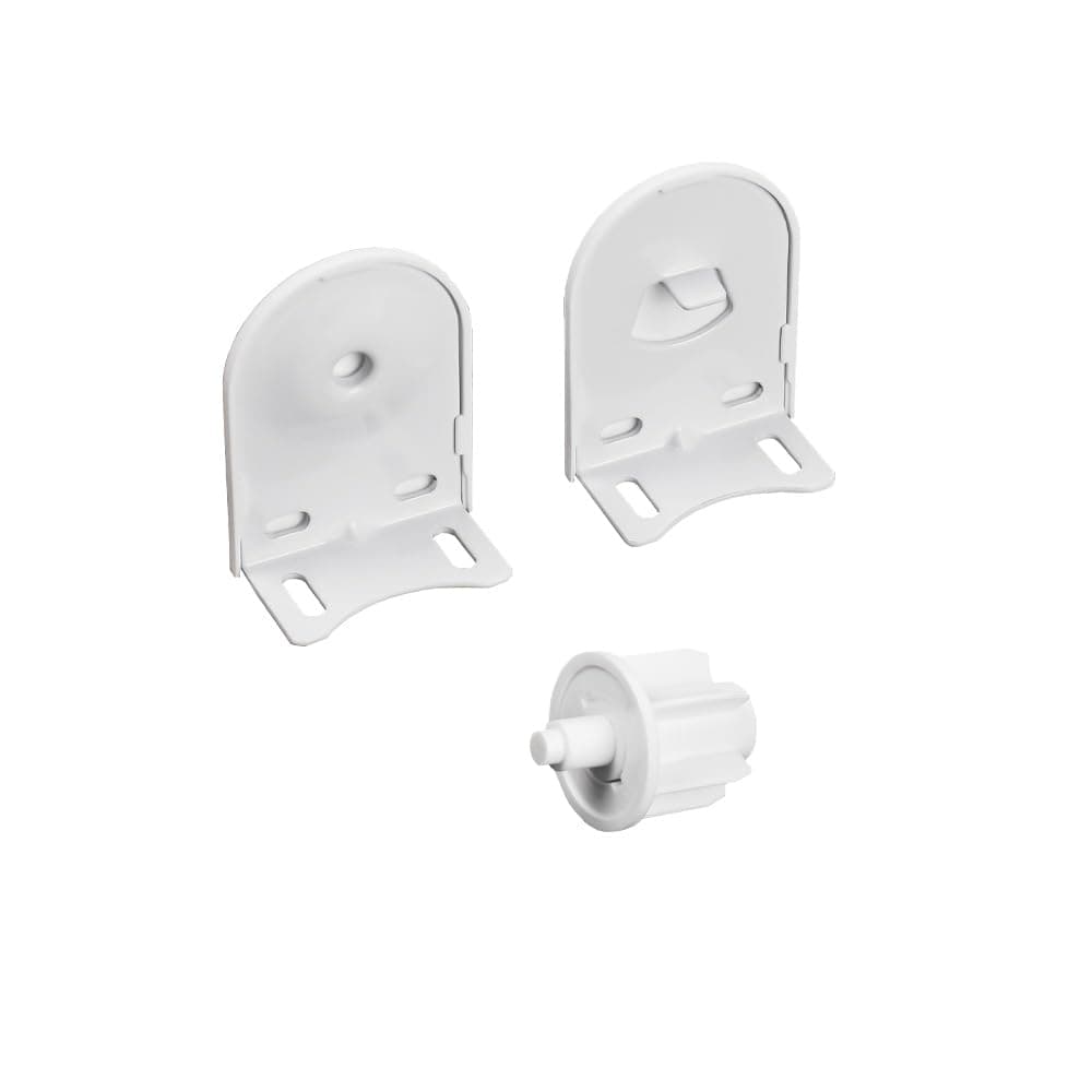 38/40mm Roller Blind Repair Kit, Mount Window Shade Brackets, Curtain Roller Blind Accessories Electric Blinds 1 1/2" Tube, 1 Pair, White
