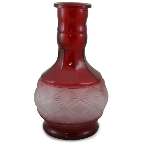 Modern Hooka Glass Base 26'' Modern Red Hookah Base Shisha Vase