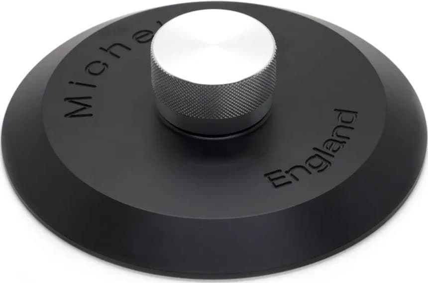 Michell Engineering Standard Fitting Black Delrin Record Clamp (Silver Knob)