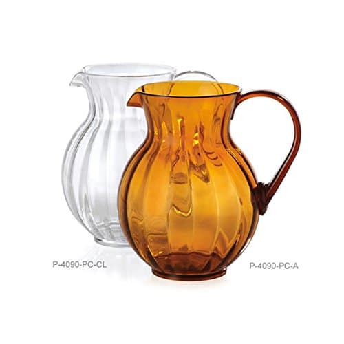 GET Clear Polycarbonate Plastic 90 Oz. Tahiti Pitcher [Box of 12]