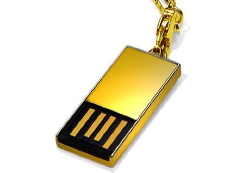 Super Talent Pico-C 32 GB USB 2.0 Flash Drive STU32GPCG (Gold)