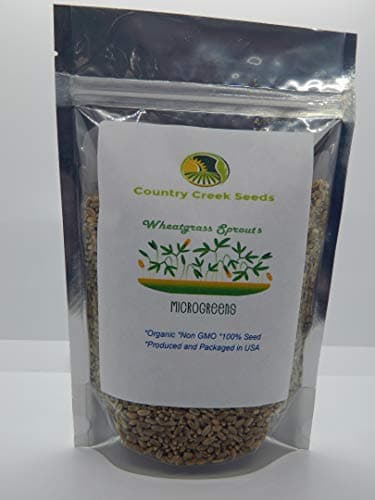 Non-GMO Hard Red Wheat Grass Sprouting Sprouts Microgreens (8 Ounce of Pure Seed). Country Creek LLC. Brand.