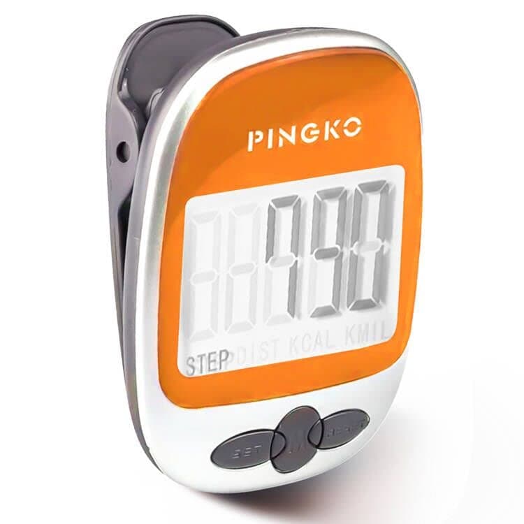 PINGKO Pedometer for Walking - ORANGE
