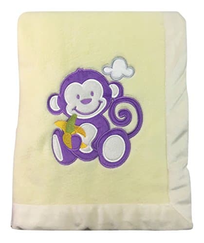 Smiggles Purple Monkey Baby Blanket