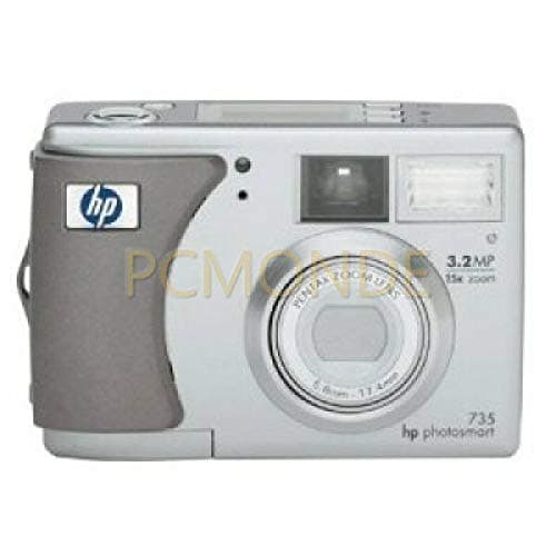 HP PhotoSmart 735 - Digital camera - compact - 3.2 Mpix - optical zoom: 3 x - supported memory: MMC, SD