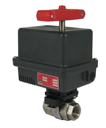 1/2 86M-6-RT-6-615-120AC-EMK-2-615 86 Series Stainless Steel Ball Valve with 600 Series 120AC Electric Actuator, 1/2"