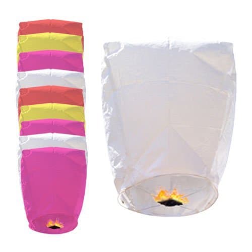 Chinese Sky Lanterns, Assorted Colours