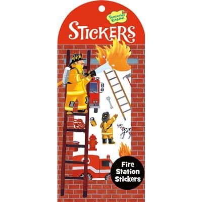Peaceable Kingdom Fire Station Sticker Pack for Kids