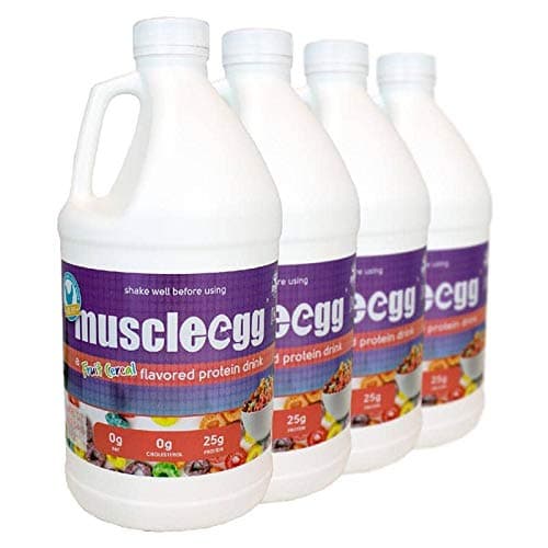 - MuscleEgg 4 Half-Gallons Fruit Cereal Liquid Egg Whites (Cage-Free)