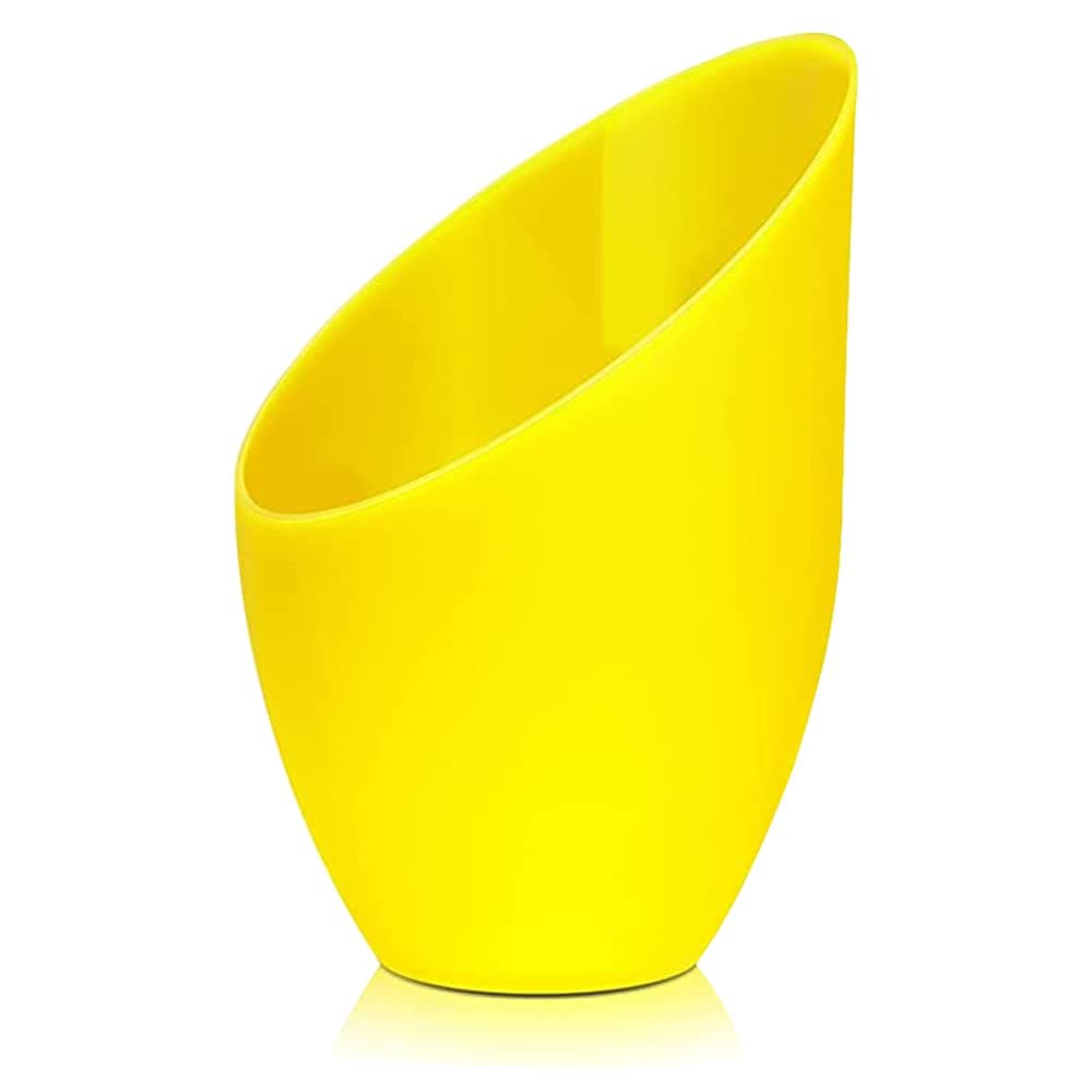 2 Pack Plastic Lampshade, 5.7 inch High, 4.1 inch Diameter, 1.65 inch Fitter, Replacement Plastic Lamp Shade for LED Floor Lamp [Yellow]