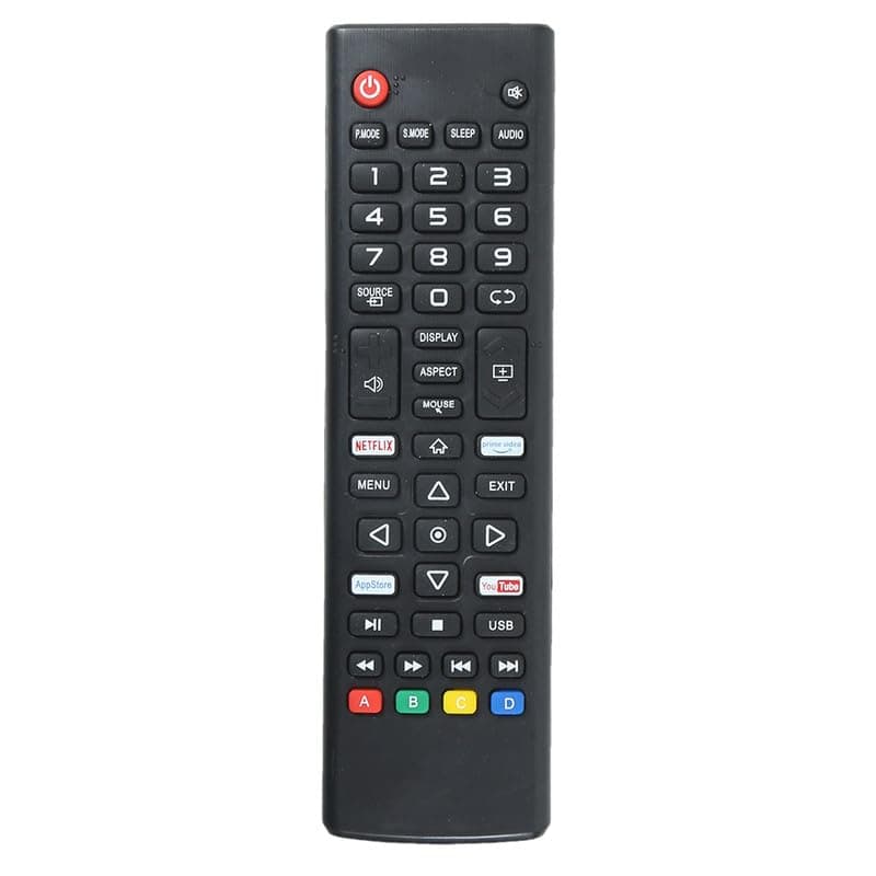 LED 511 Universal Remote Control for Chinese LCD LED and Non-Branded Smart TVs - Black (Please Match with Your Old Remote Before Placing an Order)