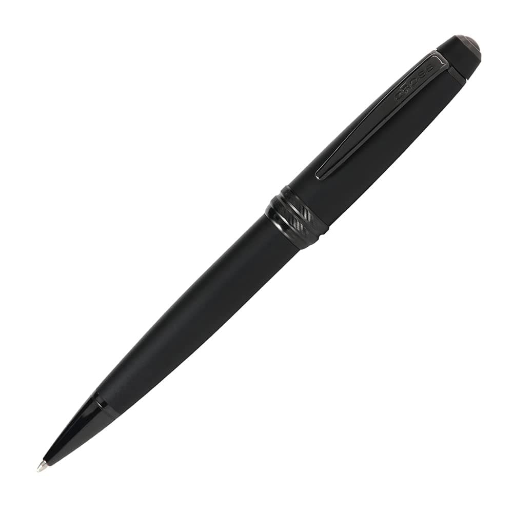 Bailey Matte Black Lacquer Ballpoint Pen - Refillable Pen for Long-Lasting Use - Smooth Writing - Comfortable Grip - Stylish Distinctive Look - Black Ink - Corporate Gifts