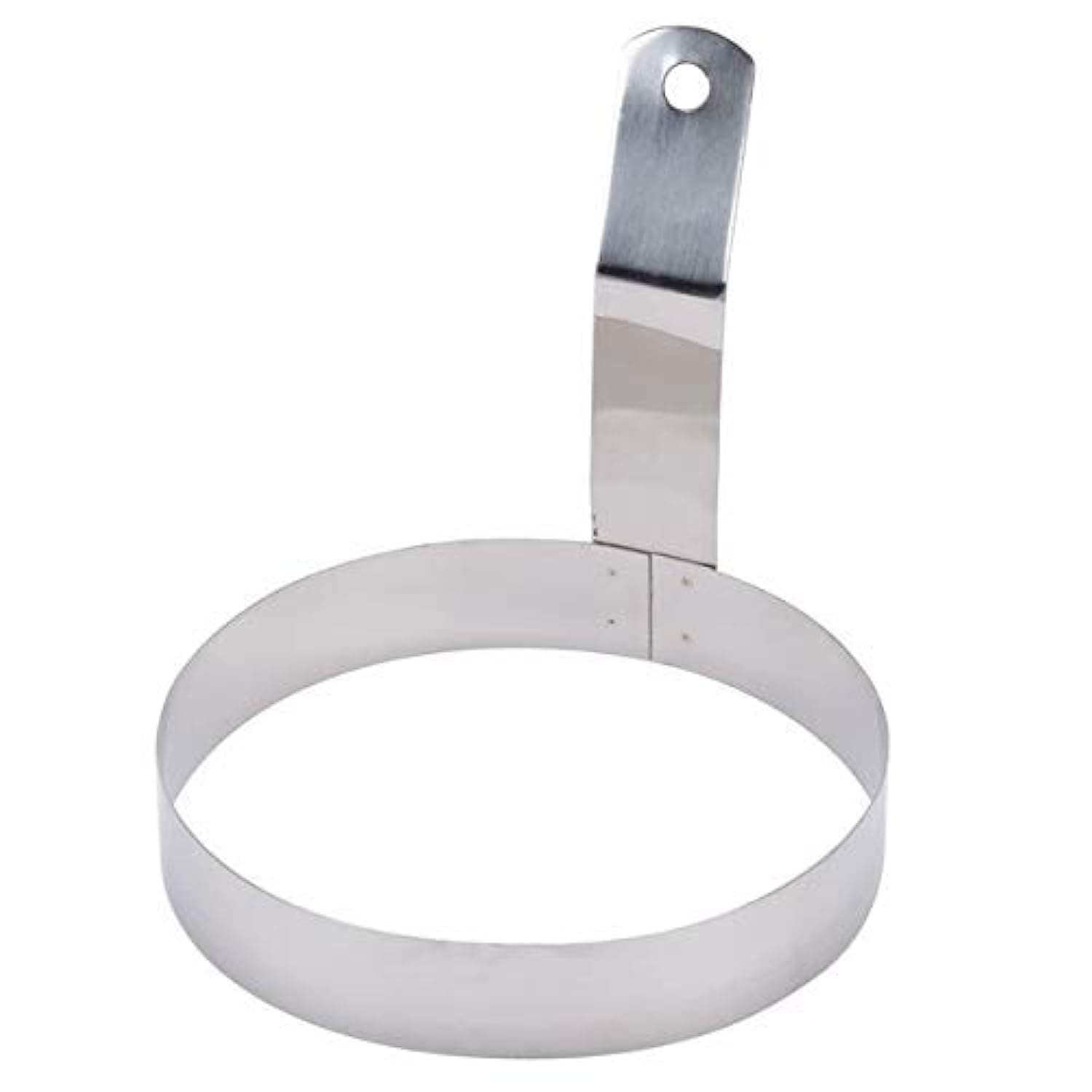 Stainless Steel Round Egg Ring With Handle Medium- 5 inch,12.5X12.5X12.5 Cm