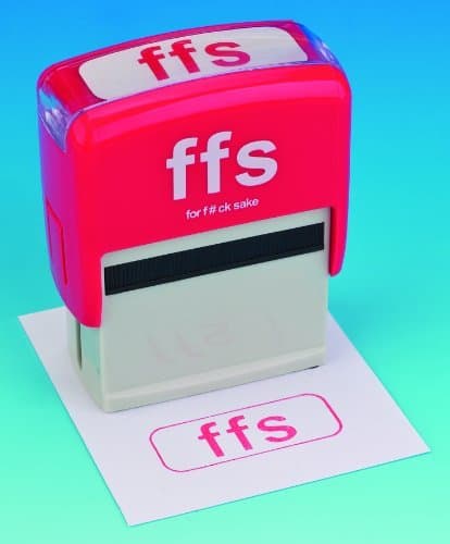 Boxer Gifts FFS Text Speak Ink Stamp