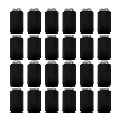 Can Cooler Sleeves Blank Poly Foam (48, Black)