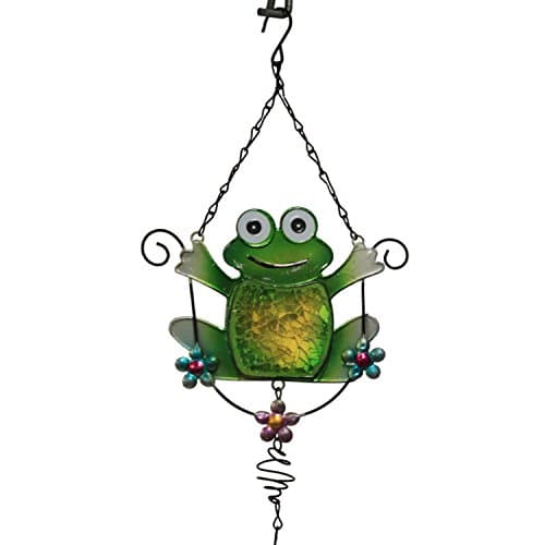 Harvey J Frog On Flower Swing Windchime