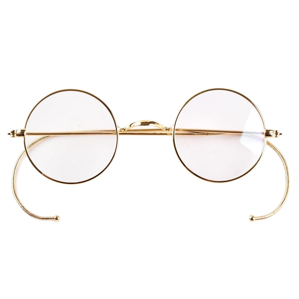 Retro Small Round Optical Rare Wire Rim Eyeglasses Frame