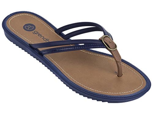 Grendha Women's Navy Thong Blue 8